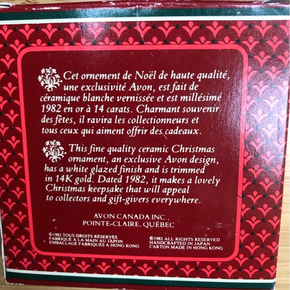 Vintage Avon Christmas 1982 Remembrance Ceramic Dove Ornaments Lot of 3 - Picture 9 of 9